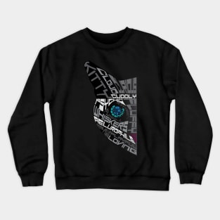 Psytrance Cat Robot Dark Techno Crewneck Sweatshirt